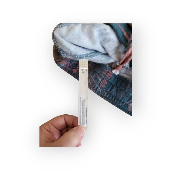 Anthropologie Daily Practice Slim-Fit Teal Floral Jogger Sweatpants, XSP - Picture 9 of 11